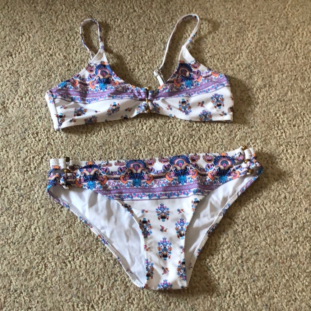 patterned shein bikini size medium